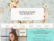 Tablet Screenshot of madifacehairandmakeup.com